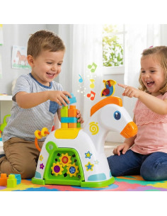 Pony de Actividades con Sonidos, Engranajes y 15 Bloques... 2
