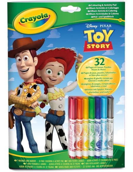 Set Libro de colorear y actividades Toy Story Crayola