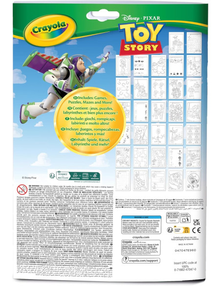 Set Libro de colorear y actividades Toy Story Crayola