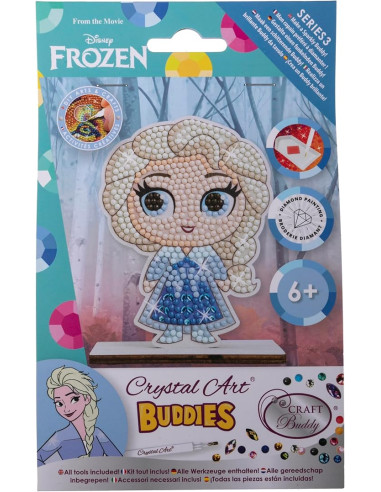 Crystal Art Buddy Elsa 12cm - Dibuja con perlas