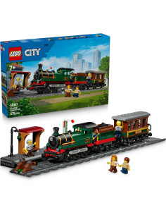 LEGO City Tren de Vapor Clásico de Juguete – Maqueta Stem...