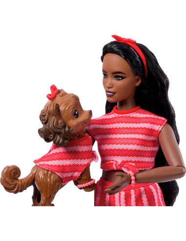 Barbie Twinning Looks muñeca con Perrito con...