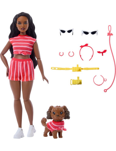 Barbie Twinning Looks muñeca con Perrito con...