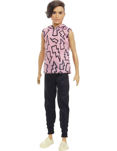 Barbie Ken Fashionista Muñeco Camiseta rayos 3 años