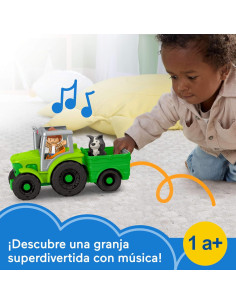 Fisher-Price Little People Tractor de Arrastre Infantil,... 2