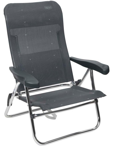 CRESPO - Silla de Playa - AL-205 - Oscuro Gris