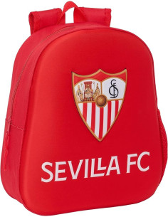 Sevilla Fc - Mochila Escolar, con Diseño 3D, Adaptable a...