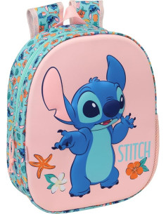 STITCH - Mochila Escolar, con Diseño 3D, Calidad y...