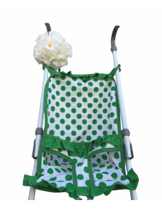 Carrito para muñeca Flamenchita lunares Verdes accesorio... 2