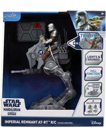 Star Wars AT-RT Walker Teledirigido 29 cm, Robot con Luz y Sonido, 3 Velocidades