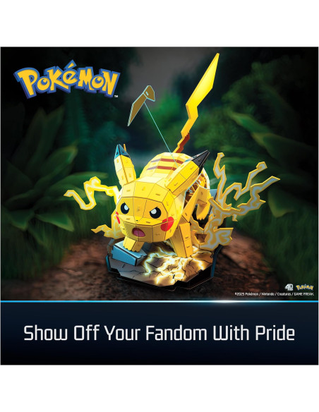Puzz4d - Maqueta Pikachu de 201 Piezas - Puzzle 3D Pokemon Pikachu de 33 cm