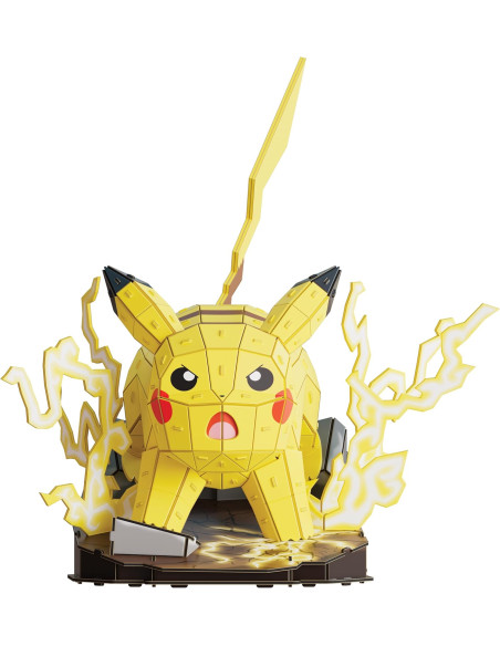 Puzz4d - Maqueta Pikachu de 201 Piezas - Puzzle 3D Pokemon Pikachu de 33 cm