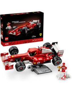 LEGO Icons Ferrari F2004 y Michael Schumacher - Maqueta...