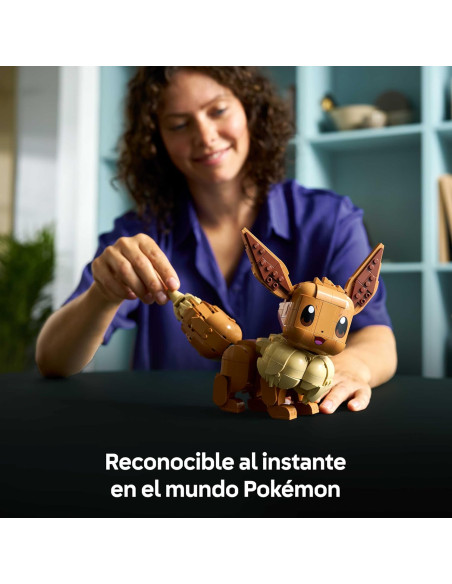 LEGO 72151 Pokémon Eevee - Kit de Construcción Maqueta 3D de Puzzle Anime - Figura Articula