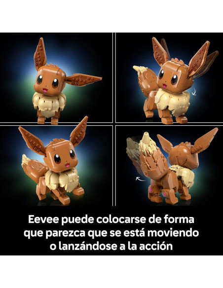 LEGO 72151 Pokémon Eevee - Kit de Construcción Maqueta 3D de Puzzle Anime - Figura Articula