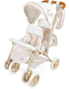 Carro de Muñecas Silla Gemelar Plegable Verona