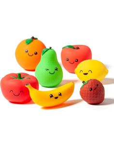 Juego de Frutas Sensoriales Blanditas 7 Piezas