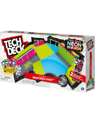 Tech Deck - Neon Skate Park Dedos - Neon Mega Park X-Connect Creator