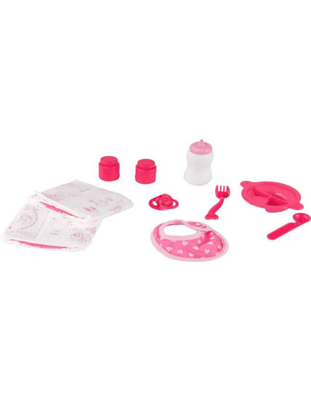 Accesorios Peque Bebé PequeBB con biberón, chupete y utensilios de cuidado (3+)