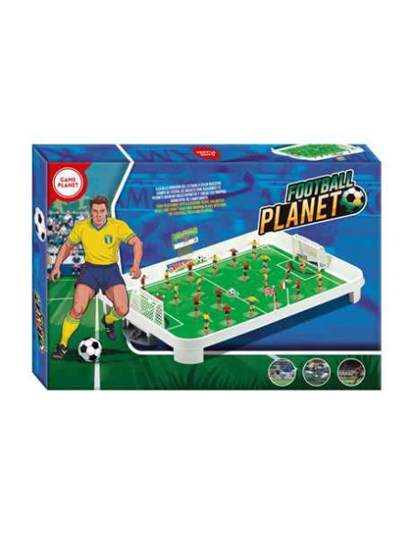 Game Planet Football Planet – Campo de fútbol de mesa con jugadores y porterías (3+)