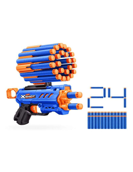 Pistola Lanzadardos ZURU X-Shot Insanity Micro con 24 dardos y alcance 30 m