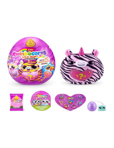Rainbocorns Wild Heart Surprise – Huevo Sorpresa con Peluche y Accesorios | ZURU