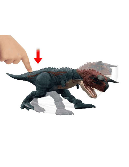 Jurassic World Charge N Chomp Carnotauro Figura de Acción