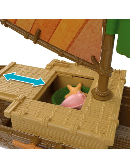Canoa de aventurera oceánica de Vaiana Conjunto de Juego con 5 áreas de Juego