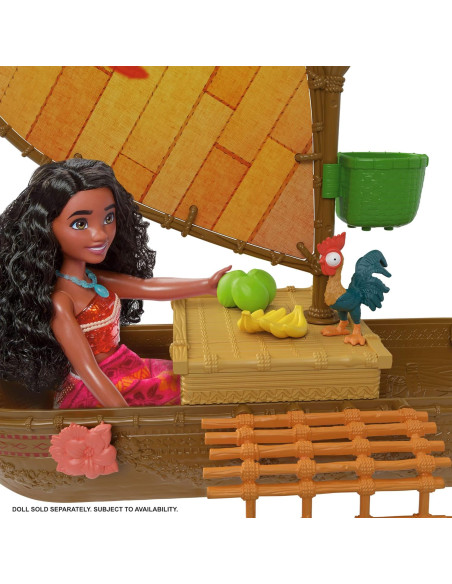 Canoa de aventurera oceánica de Vaiana Conjunto de Juego con 5 áreas de Juego