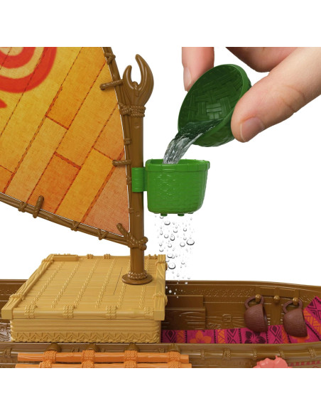 Canoa de aventurera oceánica de Vaiana Conjunto de Juego con 5 áreas de Juego