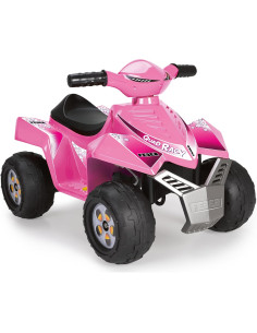FEBER - Quad Racy Pink 6V, Coche eléctrico para niños de...