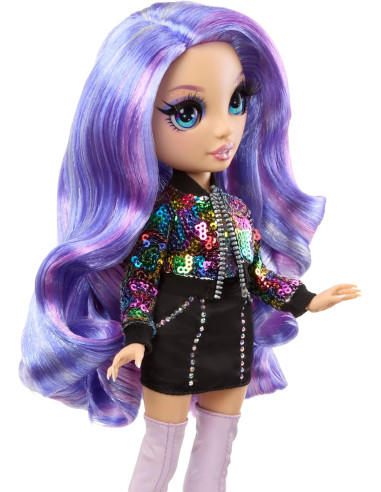 RAINBOW HIGH Style Icons Violet - Muñeca de 28...