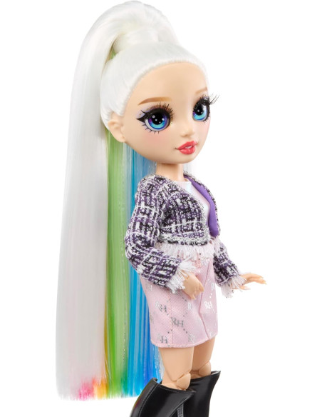 Rainbow High Style Icons Amaya - Muñeca de Moda de 28 cm con Pelo Largo que se puede Cepillar