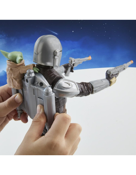 Star Wars The Mandalorian & Grogu, Bláster cazarrecompensas, Figura de acción de 28 cm con sonidos
