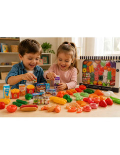 Set Comiditas de juguete Role Planet con 60 piezas