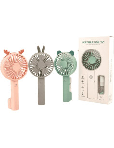 Ventilador portátil Animals con vaporizador – Mini...