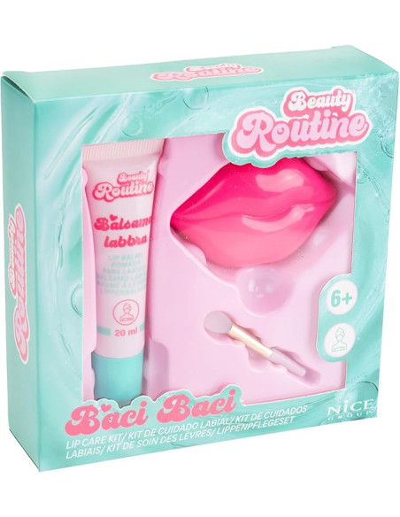 Beauty Routine - Baci Baci Lip Treat, kit para el cuidado de los labios