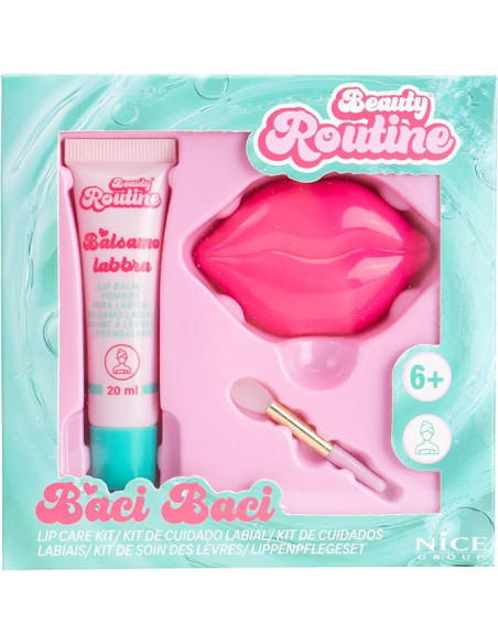 Beauty Routine - Baci Baci Lip Treat, kit para el cuidado de los labios