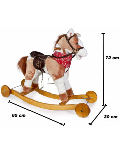 Caballo Balancin Madera 74cm 2
