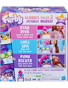 Furby Vibes, Peluche electrónico Interactivo Blue Razz 2