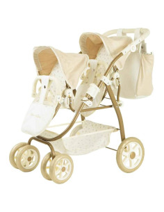 Coche Gemelar Reborn De Paris 45X70X73 cm con Bolso