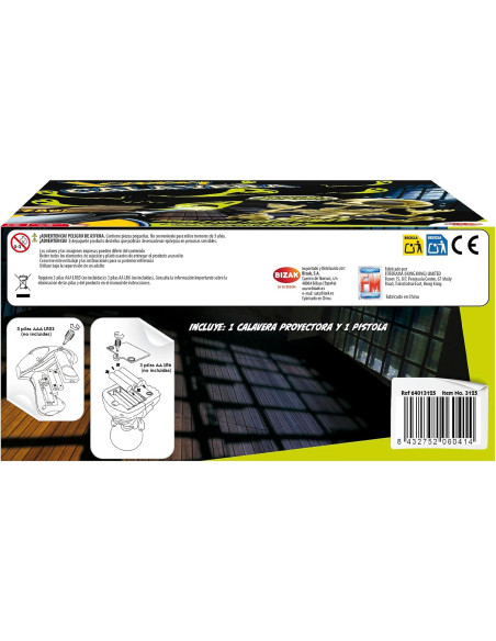 Bizak Johnny Calavera Juego Interactivo Atrapa Fantasmas