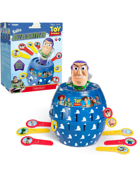 Bizak Salta Buzz Lightyear, Juego de acción con Figura Oficial Toy Story