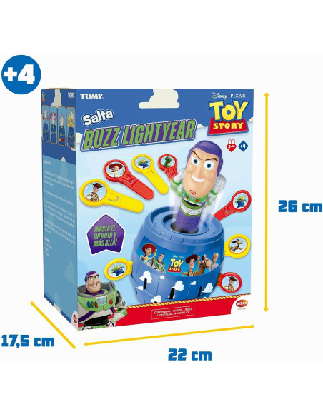 Bizak Salta Buzz Lightyear, Juego de acción con Figura Oficial Toy Story