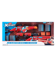 XSHOT Excel Pack Combo 4 Blásters con 200 Dardos