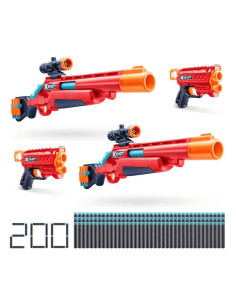 XSHOT Excel Pack Combo 4 Blásters con 200 Dardos 2