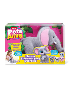 Pets Alive Mommy Elephant con Bebés Elefante Sorpresa