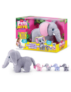 Pets Alive Mommy Elephant con Bebés Elefante Sorpresa 2