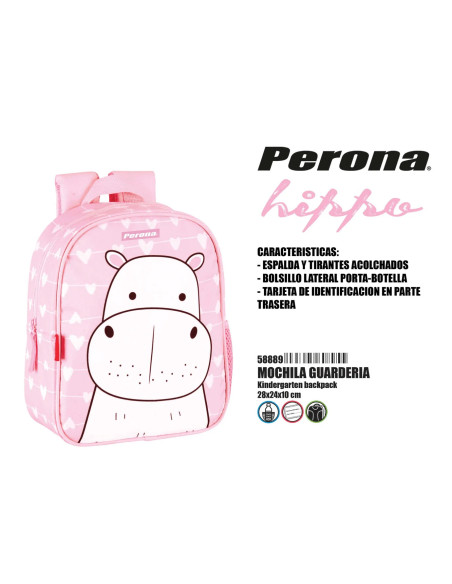 HIPPO Mochilita 28cm La Compañera Perfecta para los Peques