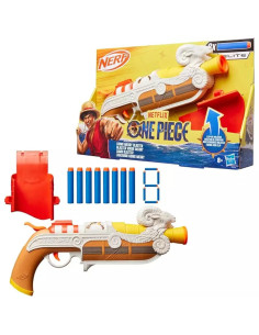 Nerf One Piece Going Merry Lanzador con Funda y 8 Dardos...